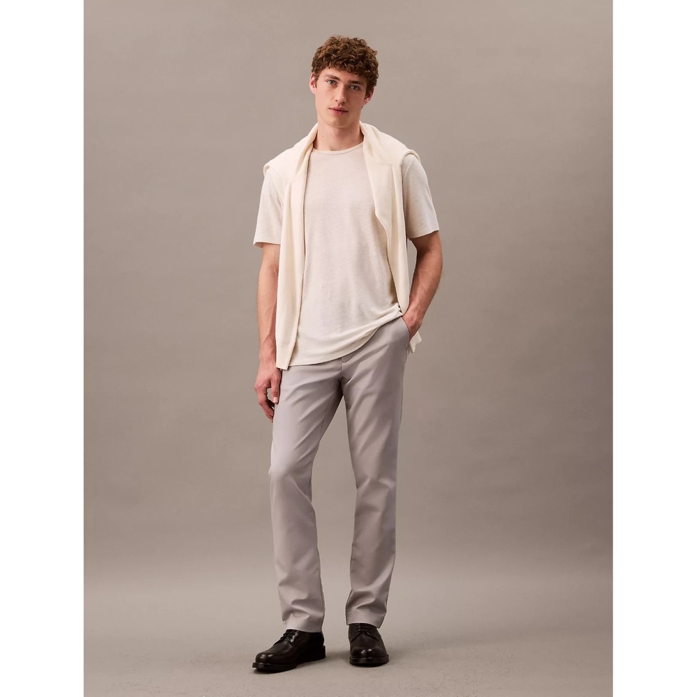 Calvin Klein Men's Modern Stretch Chino Dress Pants Alloy Gray Size 36W 30L NWT